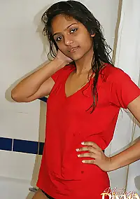 divya taking shower